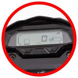 Tablero digital: te ofrece información clara y precisa sobre el funcionamiento de tu moto.